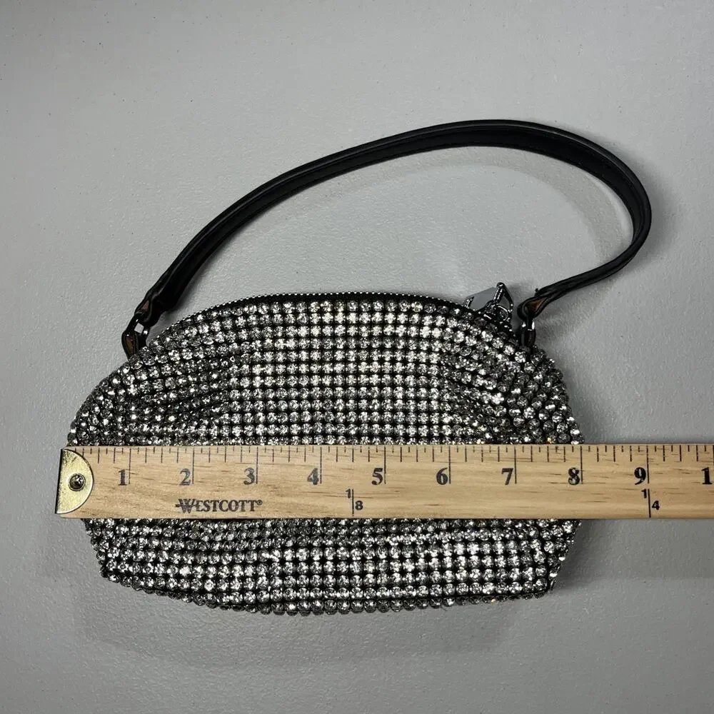 All Over Rhinestone Sparkle Mini Evening Formal Bag Purse Crystal Hoco Bling